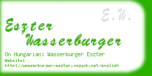 eszter wasserburger business card